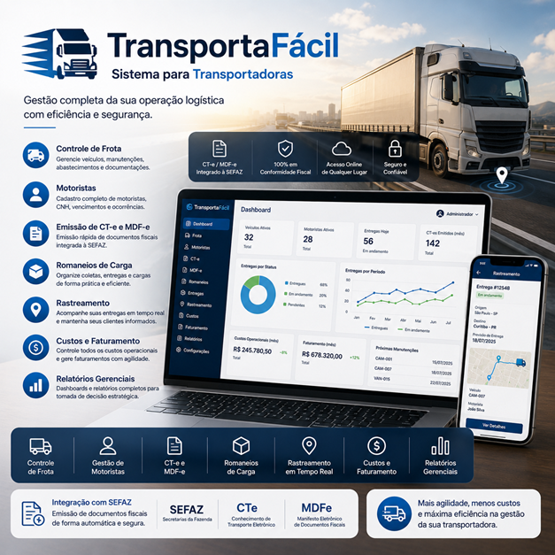 TransportaFácil - Sistema para Transportadoras