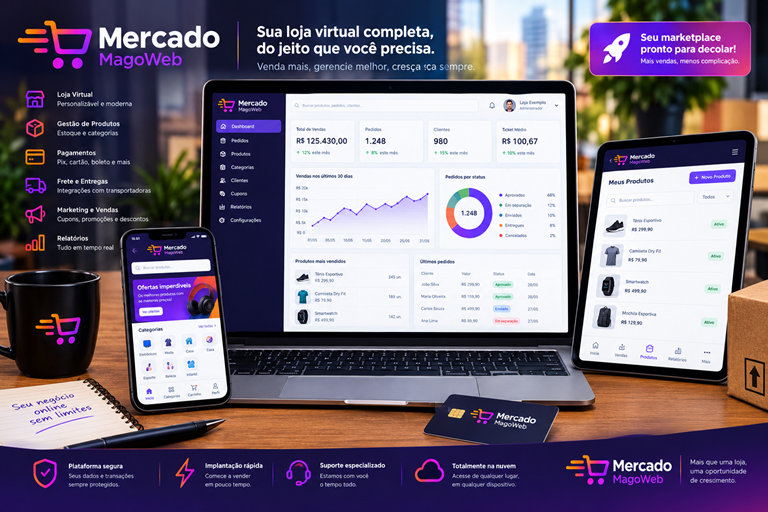 MagoMercado — Sistema de Gestão e PDV para Mercados de Bairro